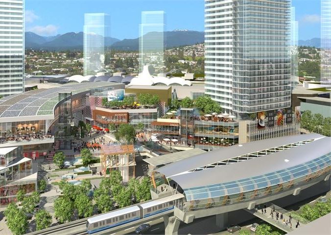 Rendering of a mixed-use development